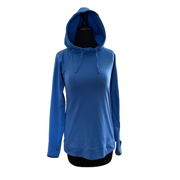 Nike Pro Dri-Fit Blue Pullover Hoodie Women’s M EUC - Picture 1 of 9